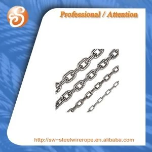 Catena a maglie DIN 5685 A inossidabile