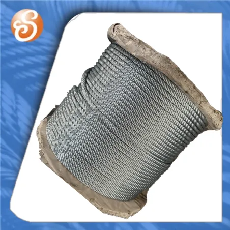 Cavo di corda in acciaio galvanizzato DIN 6X 19+ FC