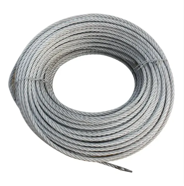 Hot Sell Steel Cable Rope 6X37+FC/Iwrc Galvanized Steel Wire Rope High Strength