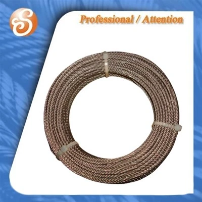 Cavo elettrico in acciaio zincato 6x9W+IWRC 100- 200M bobina morbida