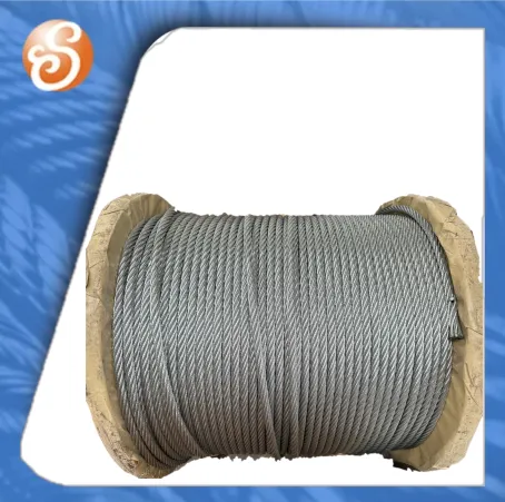 Filo in acciaio galvanizzato elettrico 6x 37+ iwrc per rete a rete
